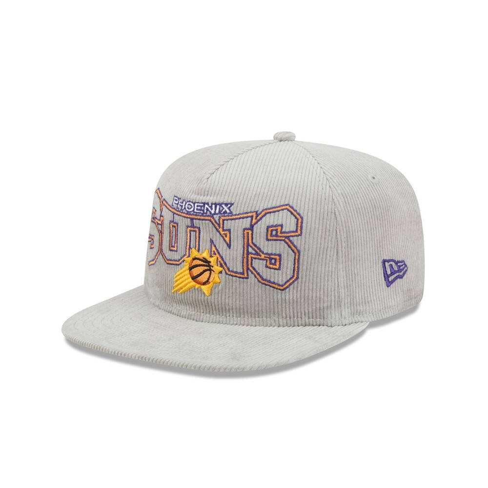 New Era Phoenix Suns Gray Cord Golfer Hat - One Size